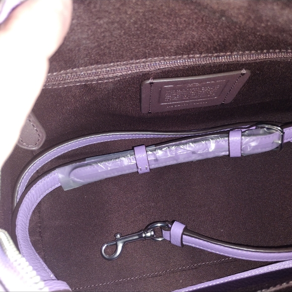 Coach Lavender Floral Rowan Satchel - Picture 6 of 12